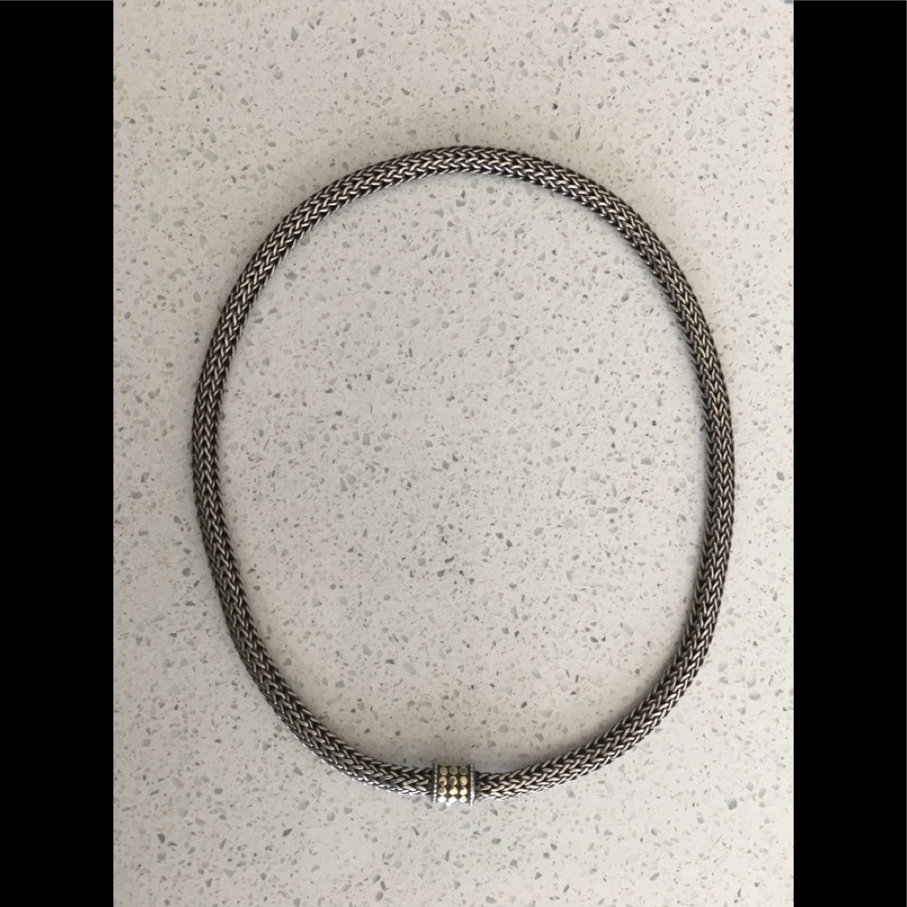 John Hardy 18 inch silver necklace.